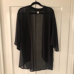 Black sheer kimono H&M
